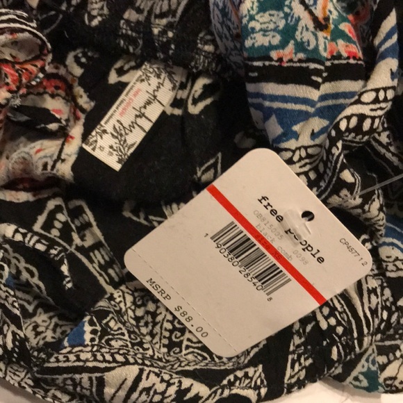 NWT Free People Me Too You Black Printed Dress XS - Picture 8 of 8